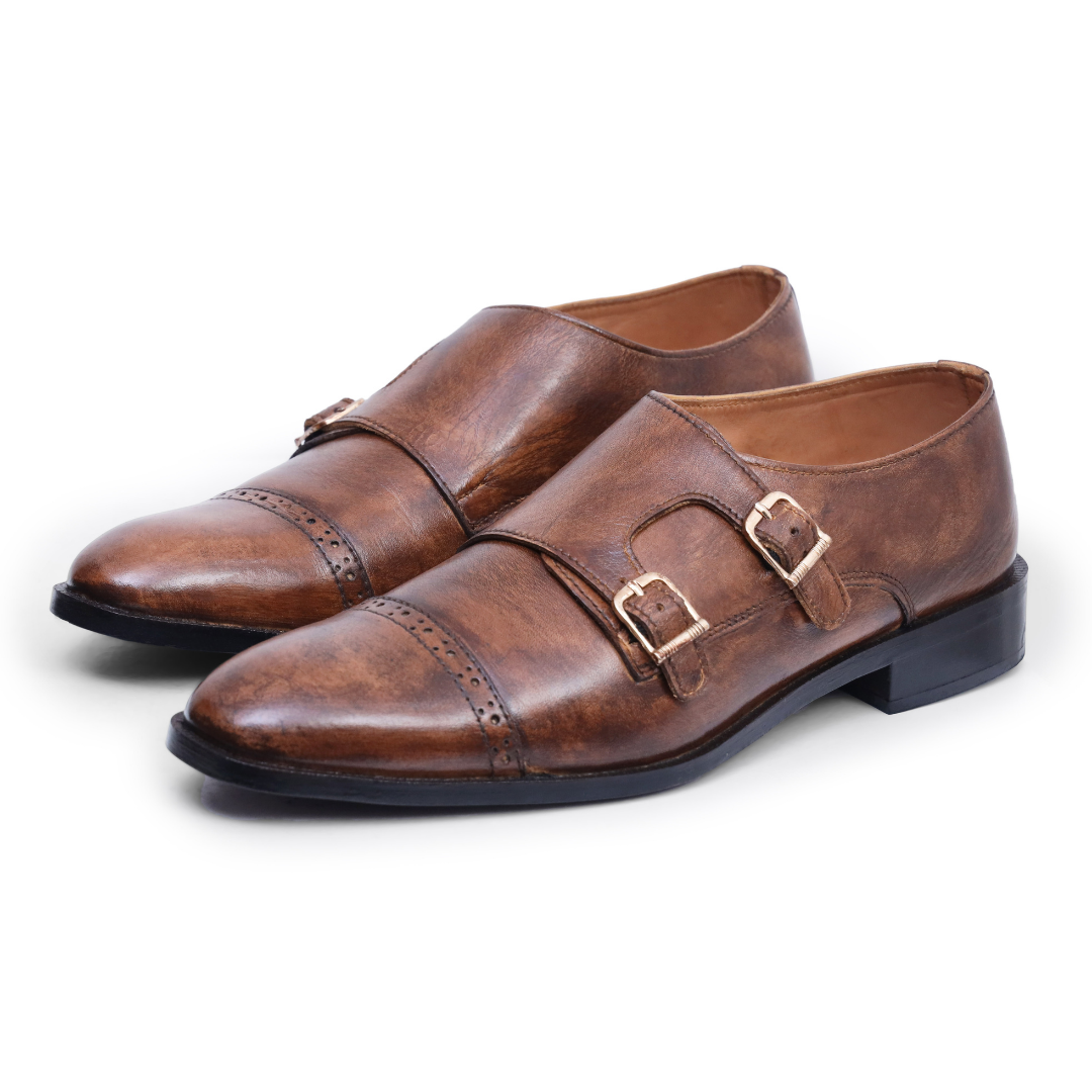 Brown Brogue Leather Shoes | Classic Handcrafted Style – Artex